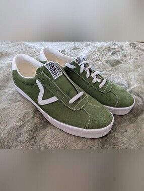 NEW Mens Vans Sport Low Top Color Theory Pesto Green Sneaker Shoes Size 10